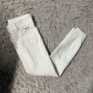 Women’s Size 24 White Ariat Knee Patch Horseback Riding Breeches
